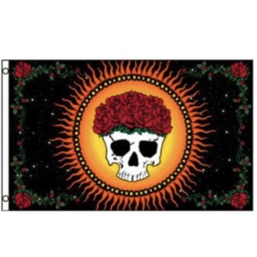 Mystic Skull & Roses Flag